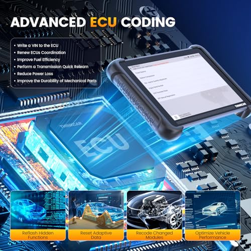 THINKCAR Bidirectional Scan Tool, THINKSCAN 689BT All-System Automotive Diagnostic Tool, Bi-Directional OBD2 Scanner with ECU Coding, 34+ Services, FCA Autoauth, CANFD&DoIP, Lifetime Free Update - Image 4