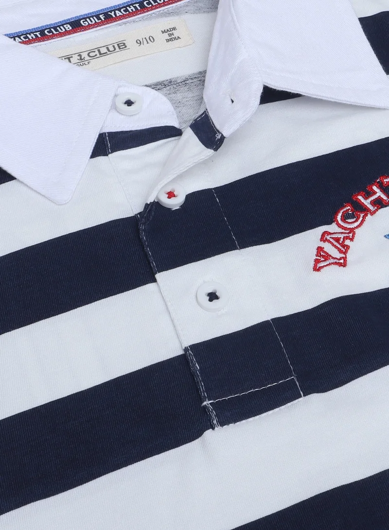 Victor And Jane  Victor & Jane Striped Polo T-Shirt, Comfortable Cotton Casual Wear for Boys for Men | Best Price UAE