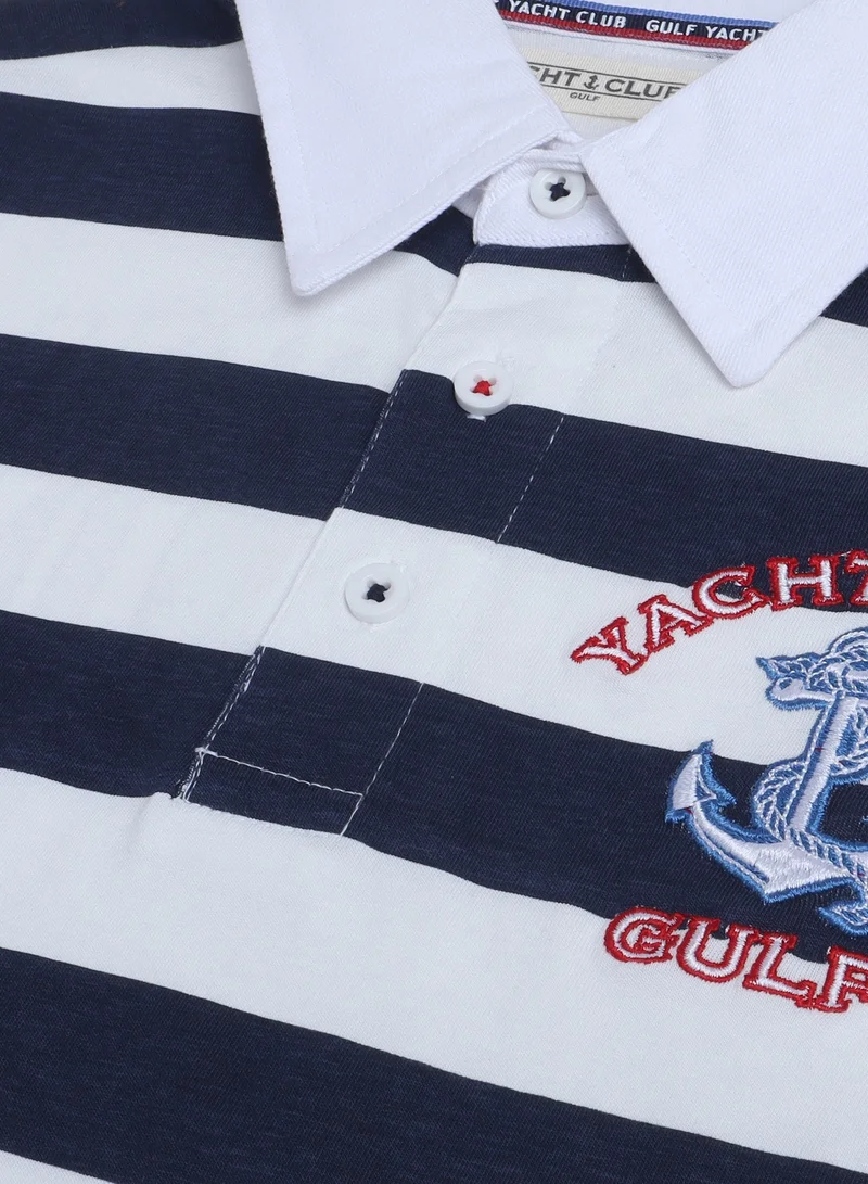 Victor And Jane  Victor & Jane Striped Polo T-Shirt, Comfortable Cotton Casual Wear for Boys for Men | Best Price UAE