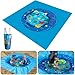 RunNico 66 x 66 Ft Portable Baby Beach Pool Waterproof Beach Pool Blanket for Toddler with Water Bag Collapsible Beach Puddle Mat for Boys Girls Kids Infant Outdoor Summer Vacation - Image 3