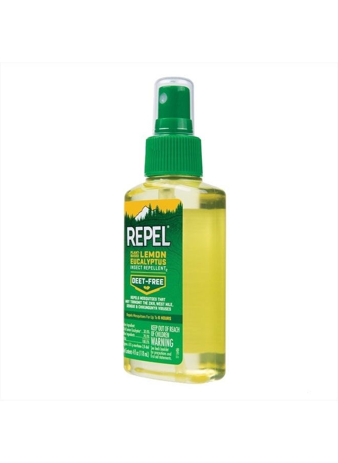 Plant-Based Lemon Eucalyptus Insect Repellent 4 Ounces, Repels Mosquitoes Up To 6 Hours