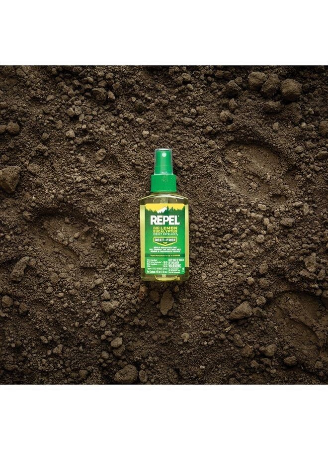 Plant-Based Lemon Eucalyptus Insect Repellent 4 Ounces, Repels Mosquitoes Up To 6 Hours