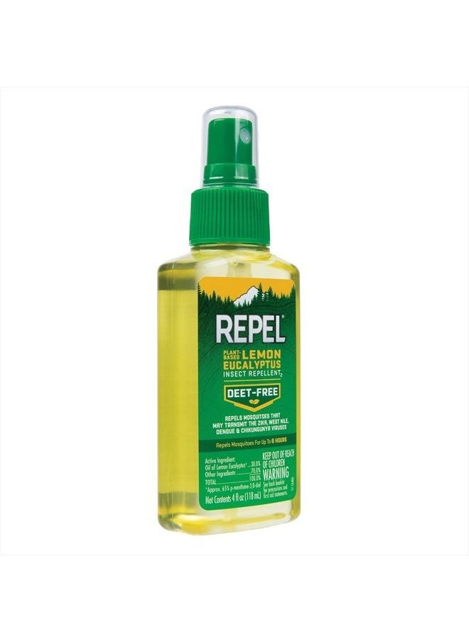 Plant-Based Lemon Eucalyptus Insect Repellent 4 Ounces, Repels Mosquitoes Up To 6 Hours