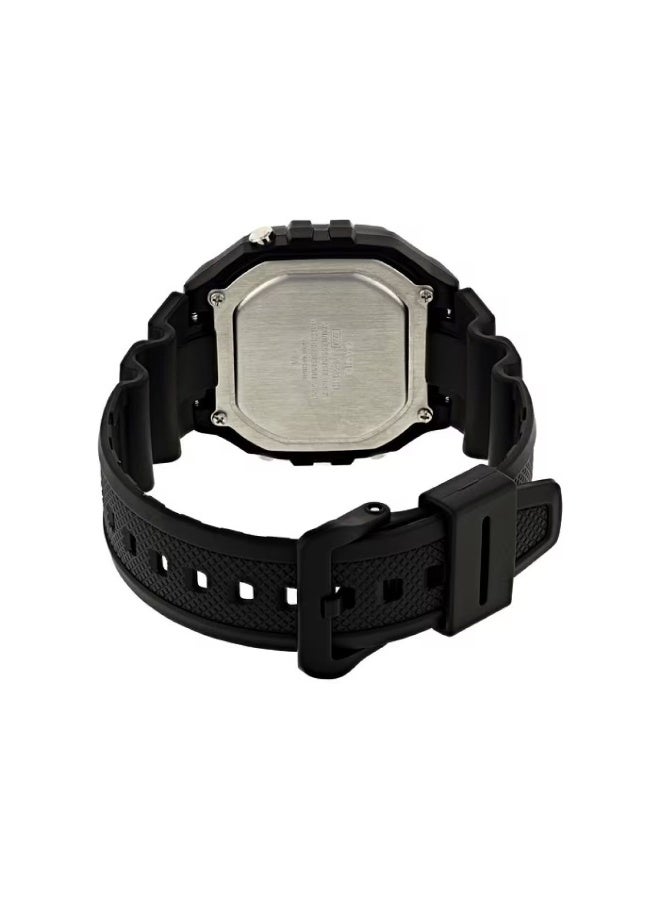 CASIO Men's Resin Digital Wrist Watch W-218H-1AVDF - 43 mm - Black - Image 2