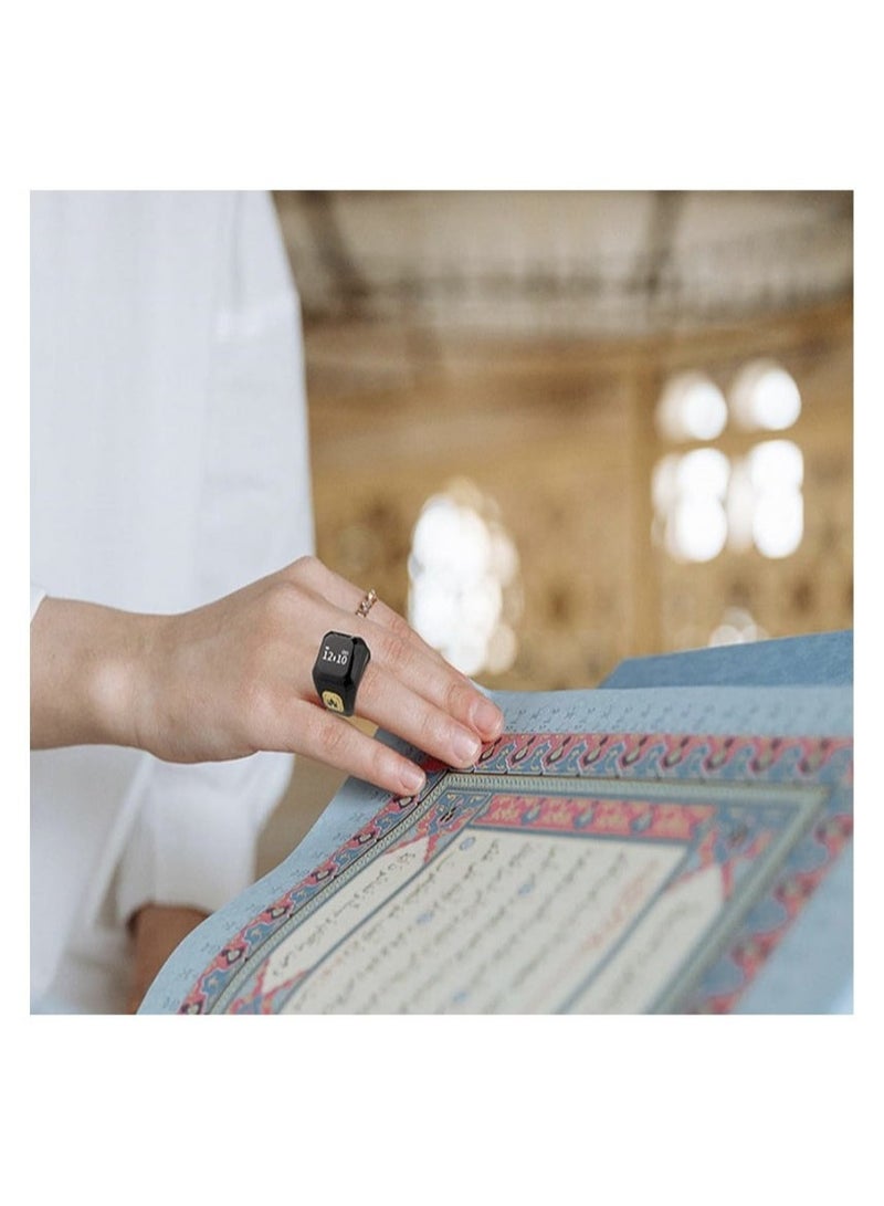 BSTWSH Smart Zikr Counter Ring – Digital Tasbih Ring with Prayer Time Alerts & LED Display  - Image 5