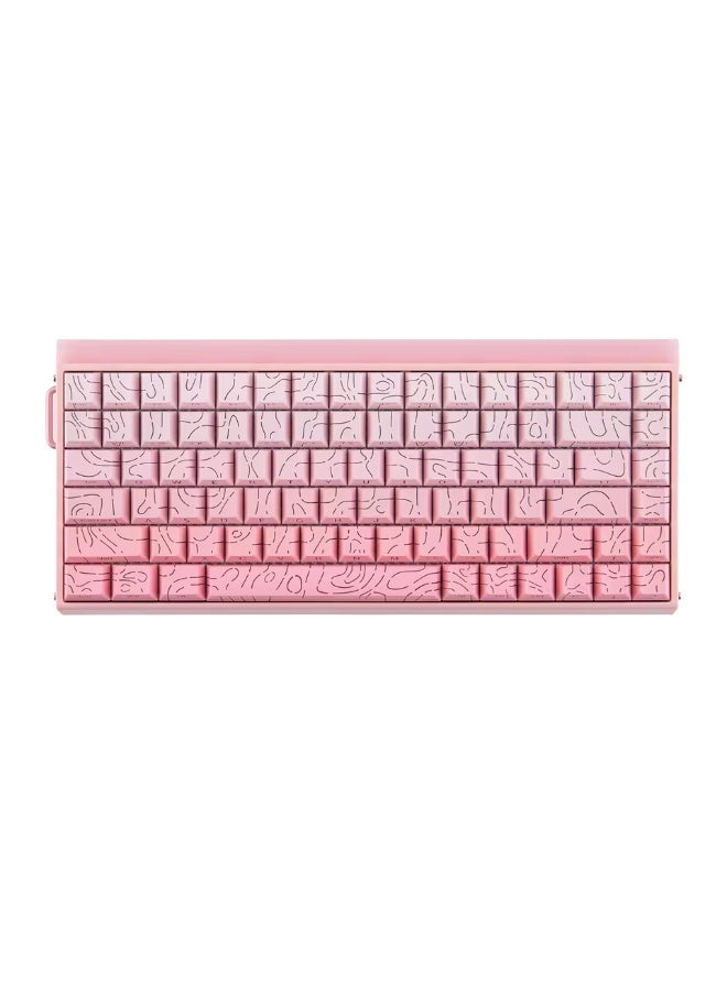 AULA لوحة مفاتيح الألعاب الميكانيكية السلكية HERO 84 HE مع إضاءة خلفية RGB بتنسيق إيقاع الموسيقى، مفتاح مغناطيسي Dragon King، معدل استقصاء 8K، معدل مسح 128K، تصميم مدمج بـ 84 مفتاح لجهاز الكمبيوتر/اللابتوب - Image 2