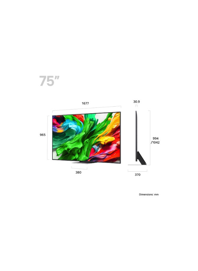 LG Certified Pre Owned -  75" Smart QNED TV - 4K 75QNED87 Black - Image 2