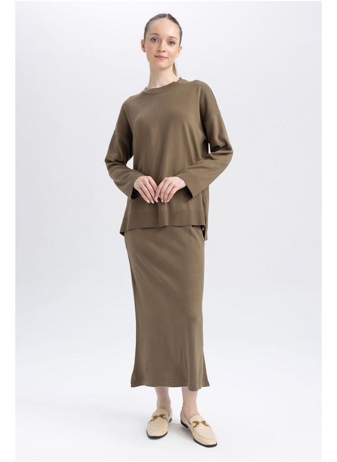 DeFacto - Woman A Line Tricot Tricot Skirt - Image 1