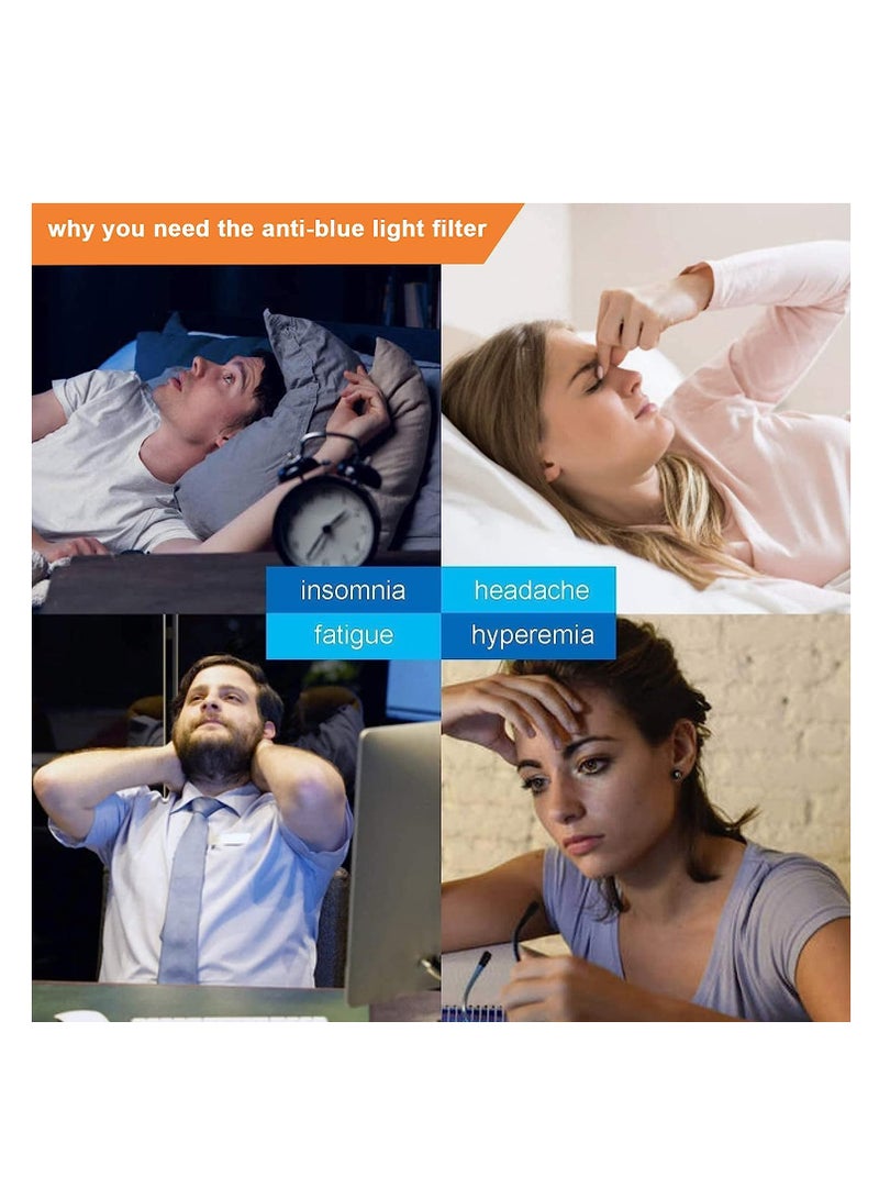1Pack Blue Light Blocking Screen Protector Compatible with MacBook Air 15 inch 2025 2024 2023 A3241 A3114 A2941 M3 M2, Anti Blue Light Screen Filter Film Matte Anti Glare Eye Protection Screen Protector  - Image 4