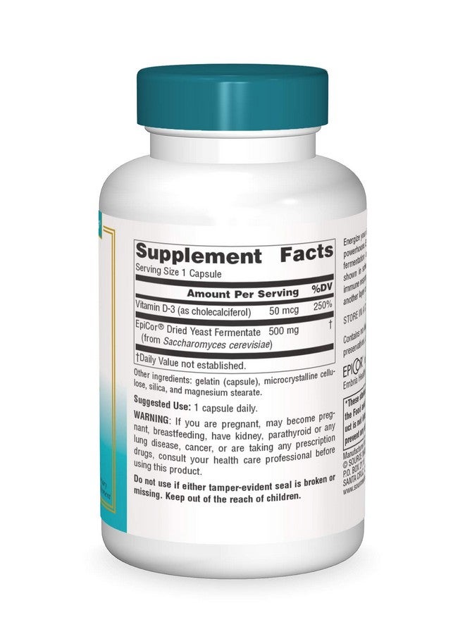 Source Naturals Wellness Epicor With Vitamin D3 For Heightened Immune Defense 30 Capsules - Image 4