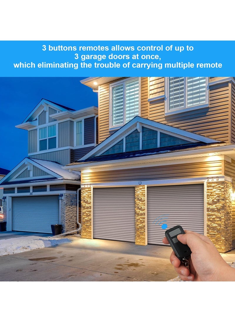 890MAX Garage Door Opener Remote for LiftMaster/Chamberlain/Craftsman, Universal 3 Button Garage Door Opener Remote with Mini Key Chain for Purple Red Yellow Orange Green Learn Buttons, 1 Pack
