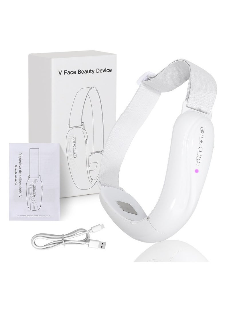 general V-Face Beauty Device with USB Charging, Rechargeable Lithium Battery - Face & Neck Beauty Device with LED & Vibration for Slimming & Sculpting - Fragrance-free electric chin reducer for daily beauty regimens, hot compresses for wrinkles and anti-aging.  - Image 1