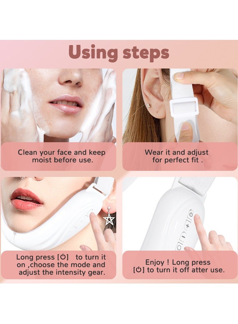 general V-Face Beauty Device with USB Charging, Rechargeable Lithium Battery - Face & Neck Beauty Device with LED & Vibration for Slimming & Sculpting - Fragrance-free electric chin reducer for daily beauty regimens, hot compresses for wrinkles and anti-aging.  - Image 5