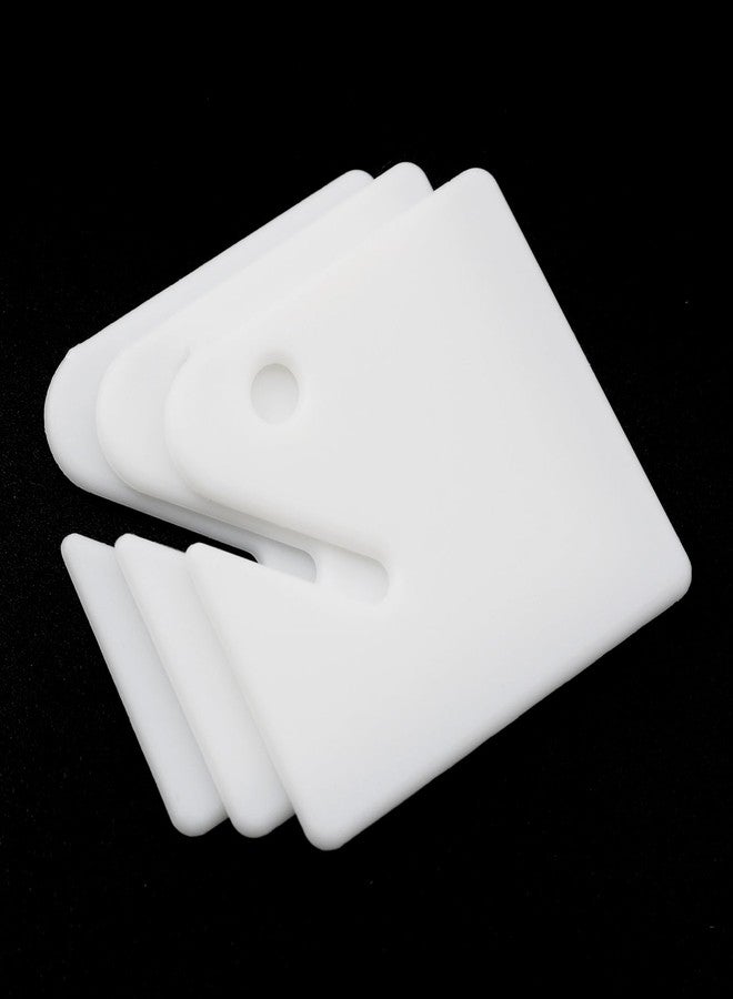 Lind Kitchen 30PCS White Rack Key Tags Hanging Tags Slotted Plastic Tags with Metal Snap Hooks for Key Cabinets Boxes Lockers Sturdy Frosted Item Identifiers for Home Offices, Keychain Style - Image 4