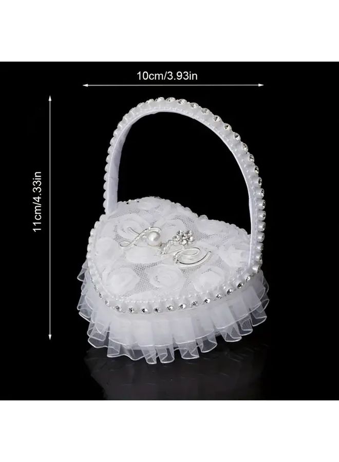 Model 5961 F Wedding Ring Box Flower Boy Hand Carry For Halloween Christmas Party - Image 2