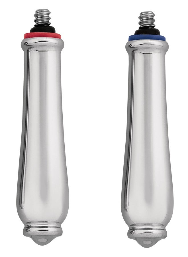 Moen 97372 Monticello Large Lever Hot and Cold Shower Handle Insert, Chrome (2-Pack) - Image 1