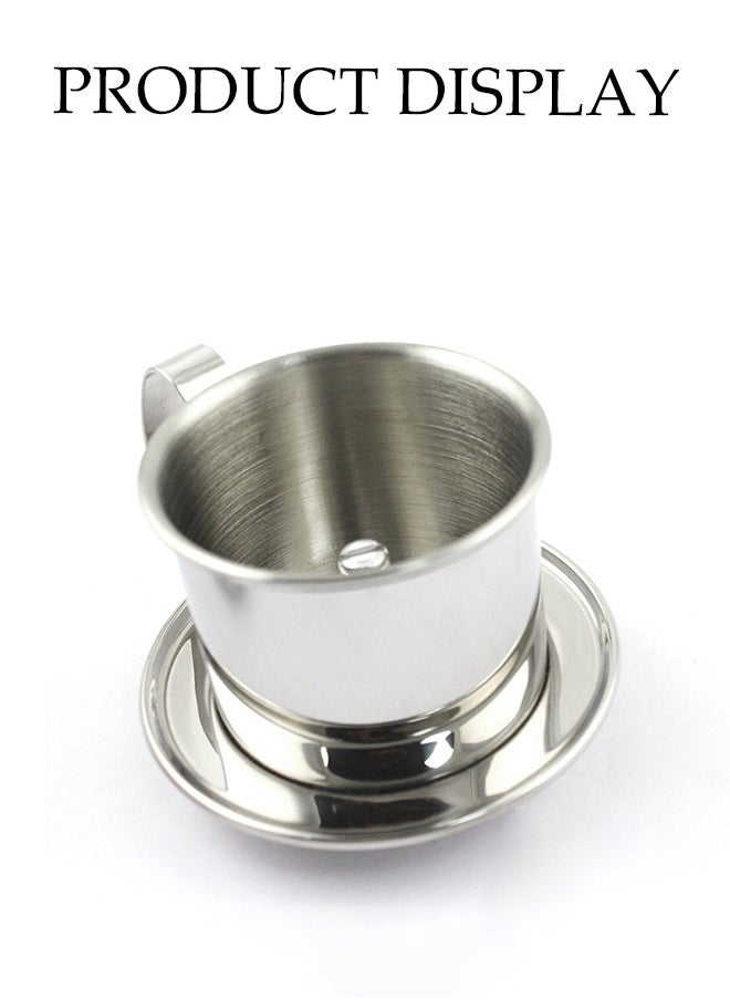 DUNISO Vietnamese Coffee Filter, Stainless Steel Household Coffee Drip Pot, Portable Coffee Drip Filter, High Temperature Resistance, Oxidation Resistance, Rust Prevention, Suitable For Outdoor Use In Homes, Restaurants, Kitchens, Offices  - Image 5
