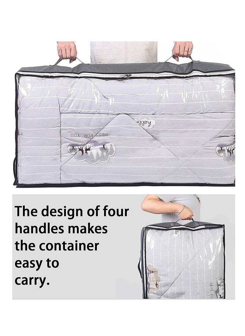 XiuWoo 3-Piece Reinforced Foldable Large Capacity Storage Containers and Organizer with Clear Window  - Image 5