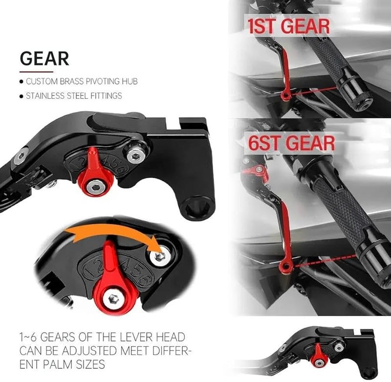 Motorcycle Brake Clutch Levers Size 17 for Benelli BN125 BN150 TNT150i Handlebar Grips - Image 5
