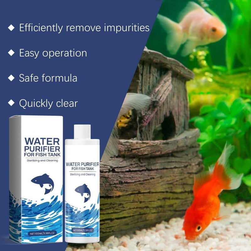 Scentora Aquatic Remedies Aquaria Clear - 120ml | Suitable for Fresh Water | Cloudy Water Remover for Crystal Clear Aquarium Water Purifier (120ml) - Image 5