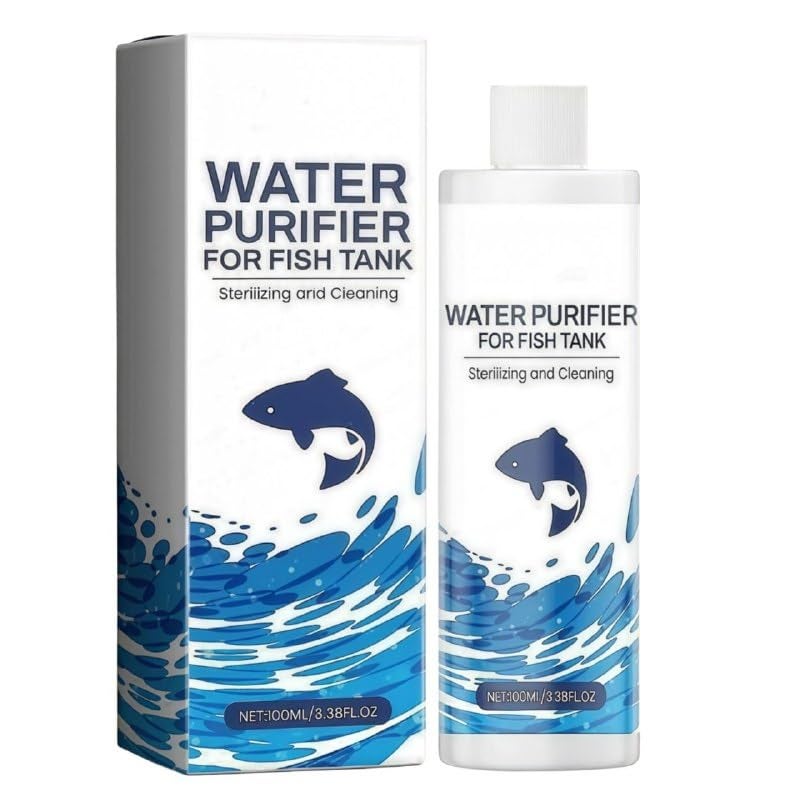 Scentora Aquatic Remedies Aquaria Clear - 120ml | Suitable for Fresh Water | Cloudy Water Remover for Crystal Clear Aquarium Water Purifier (120ml) - Image 1