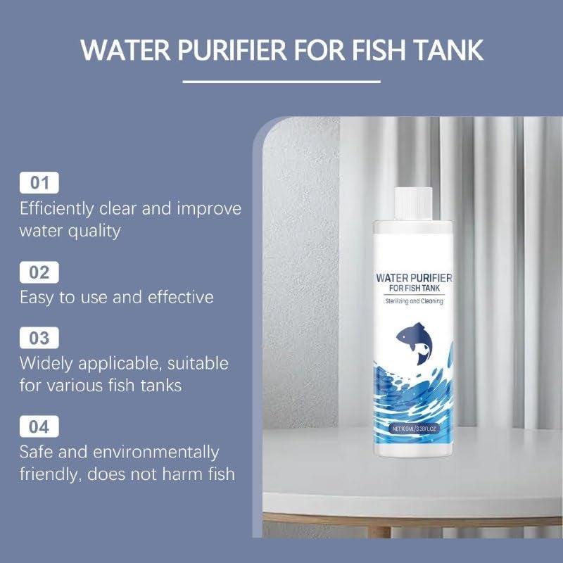 Scentora Aquatic Remedies Aquaria Clear - 120ml | Suitable for Fresh Water | Cloudy Water Remover for Crystal Clear Aquarium Water Purifier (120ml) - Image 3