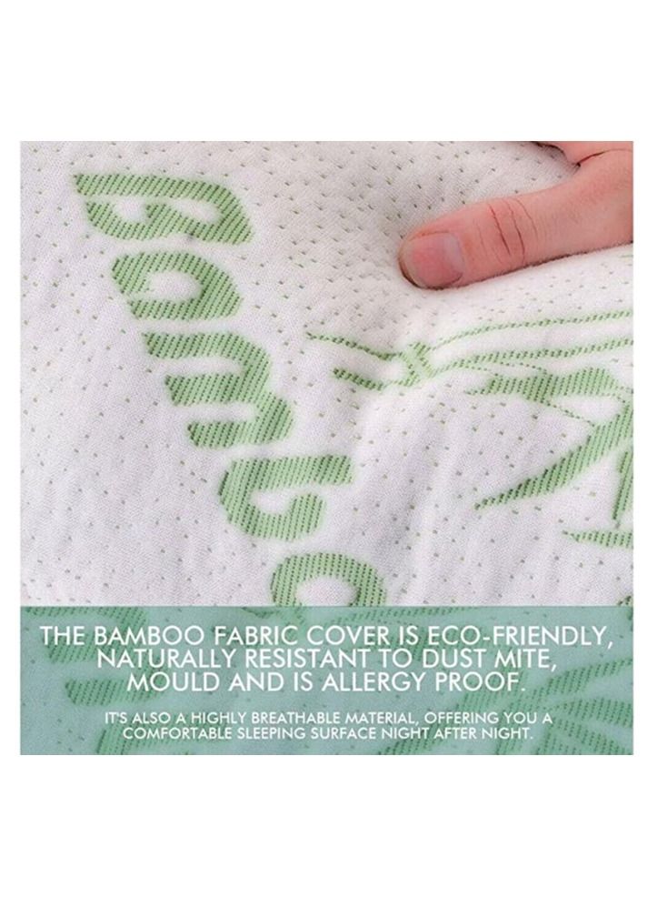 Plush Creative Planet Creative Planet PLUSH Medical Memory Foam Cooling Gel Cervical Contour Pillows with Hypoallergenic Pillowcases for Better Sleep (Set of 2) - Image 3