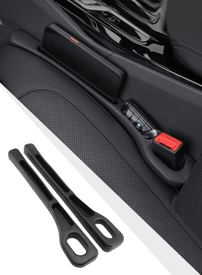ARCHAEOPTERYX PU Car Seat Seam Filler, Side Seat and Console Seam Filler, Seat Seam Organizer, Recess Storage Device for Most Cars, One Pair - Image 1