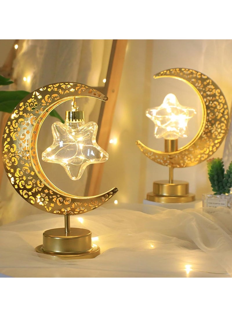 DubaiGallery LED Ramadan Light Eid Mubarak Muslim Lantern Lamp Ornament Party Hanging Decor For Ramadan Night Lights Lamp Decoration - Image 3