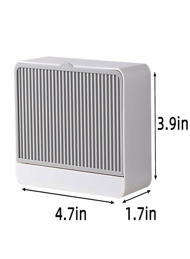 ELMVIA Wall Mounted Double Bar Bathroom Plastic Soap Box Holder Soap Dish with Drainage Box Soap Box with Lid Soap Draining Rack (1 Pcs) - Image 2