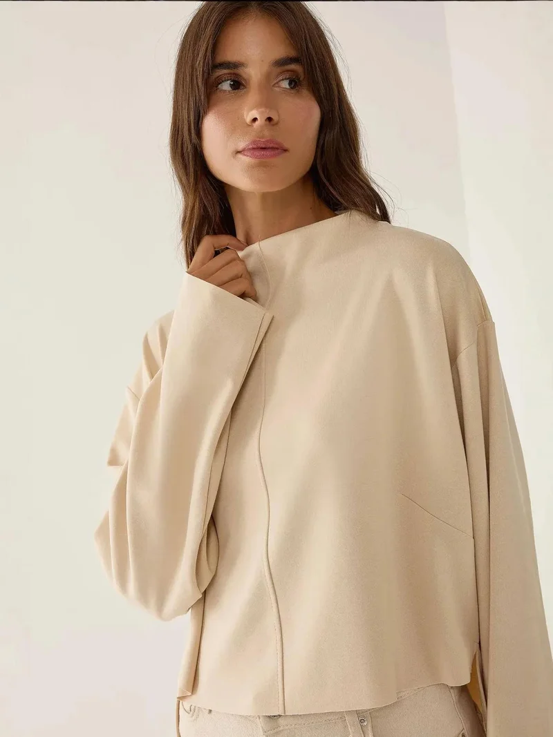 HICCUP Comfort Fit Stitch Detailed Blouse