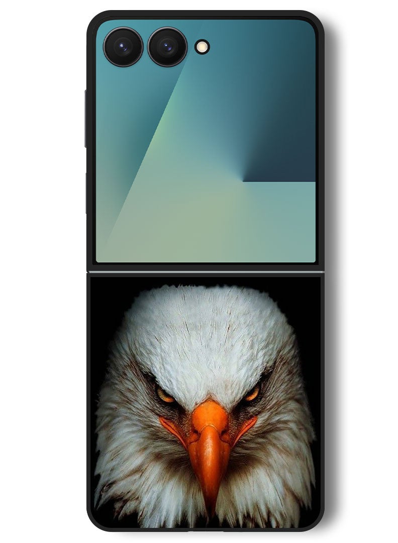 Theodor Case Compatible with Samsung Galaxy Z Flip 7 - 6.9 Inch Protection Shockproof Bumper Cover Eagle 4 - Image 1