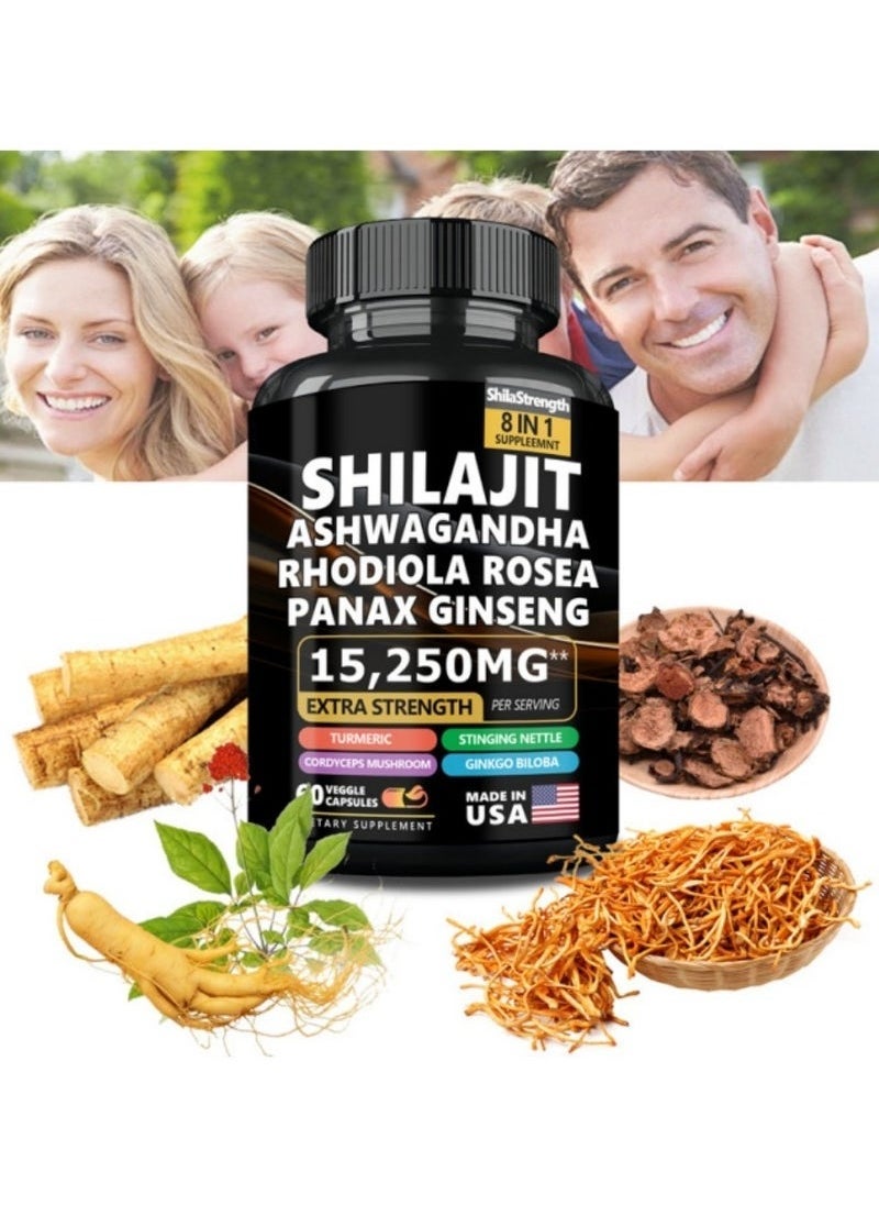 Shilajit RX 2 Bottle Herbal Energy Matrix | 9000MG Himalayan Shilajit + Sixfold Extracts, New Experience of Revitalizing Body and Mindï¼Packaging may varyï¼  - Image 2