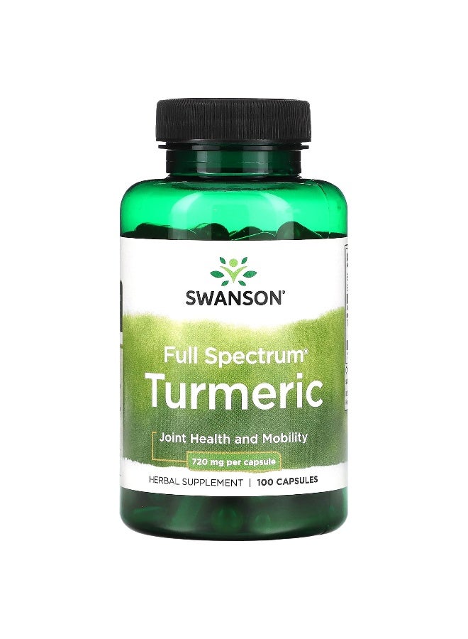 سوانسون، كركم كامل الطيف، 720 ملغ، 100 كبسولة