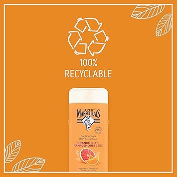 Le Petit Marseillais ExtraGentle Shower Bath Gel Organic Orange Organic Grapefruit 650ml - Image 5