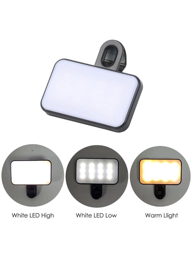 Mini LED Photography Light Rechargeable with Phone Clip . - Image 3