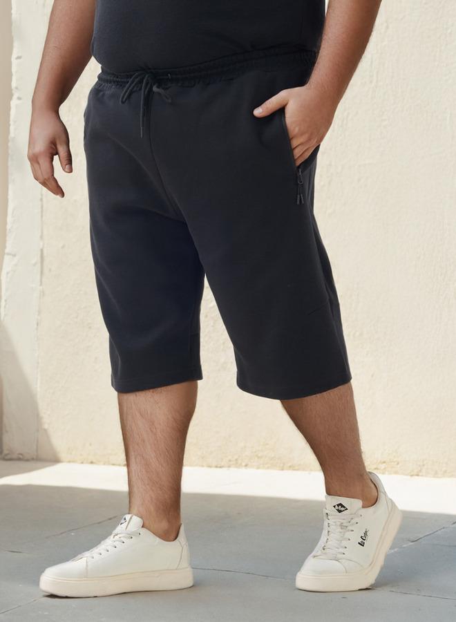 سبلاش فيڤ شورتات بخصر مرن مقاس كبير بقصة عادية - Image 1