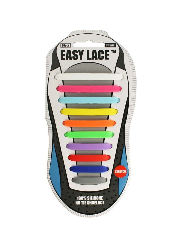 Easy Lace Silicone Shoelaces Multicolor - Image 1