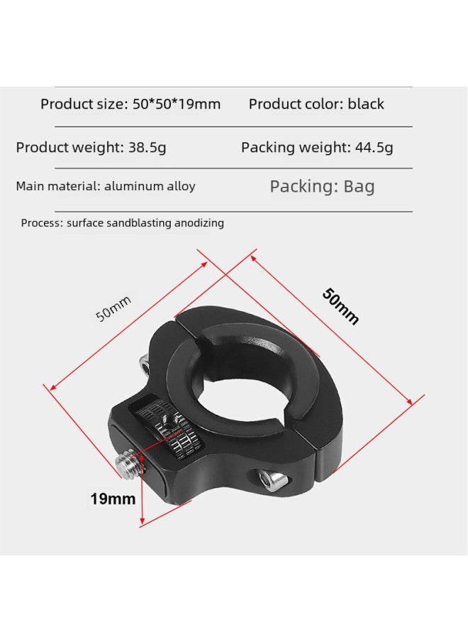 Generic 1/4 Screw Bicycle Clamp Sports Camera Tripod Bike Mount For 2232mm Handlebar Diameter Digital Computer Accessories-Color:Black  - Image 3