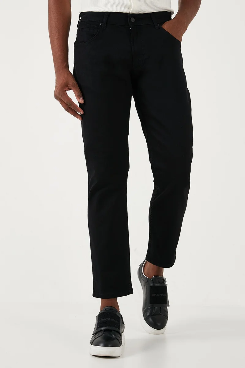 بوراتي Stretch Cotton Regular Fit Normal Waist Straight Leg Jeans Men's Jeans 2210S01PARMA