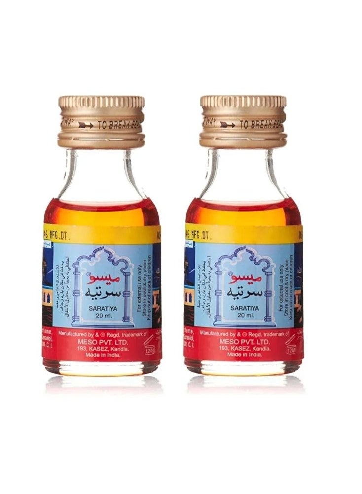 Meso Pack of 2 Saratiya Oil - 2x20ml - Image 1