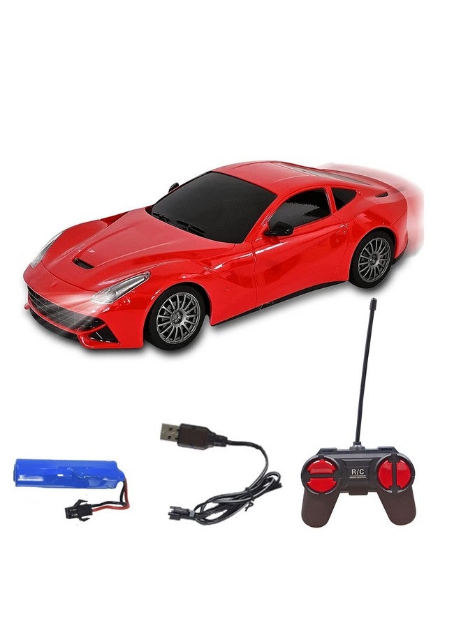 WISHKEY Plastic Realistic & Classy Modern Design High Speed Rechargeable Remote Control Racing Car, RC Vehicle Toy for Kids (Pack of 1, Multicolor) - Image 1