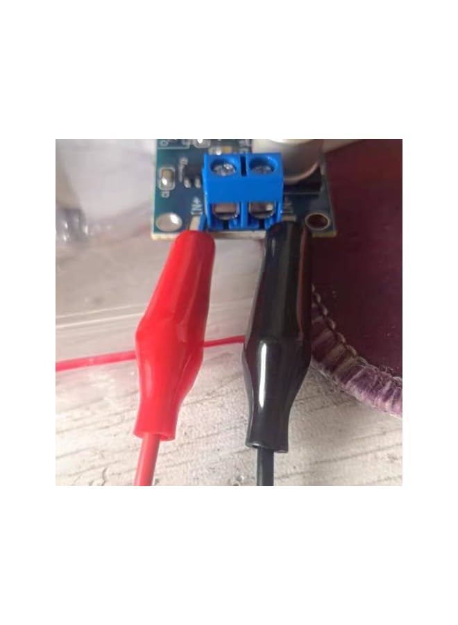 The Bros 5 مجموعات مشابك التمساح الكهربائية، أسلاك اختبار معزولة بمشابك تمساح، أسلاك قفز مزدوجة الطرف للاختبار الكهربائي، اتصال الدائرة، التجربة (أحمر وأسود) - Image 5