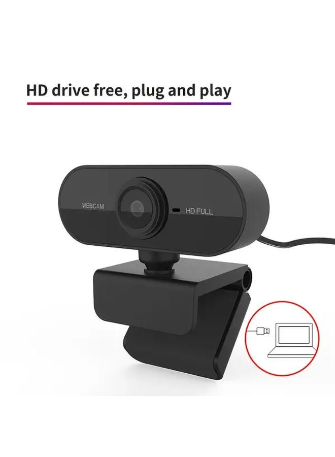 كاميرا ويب ذكية بدقة 1080P HD مع ميكروفون، تركيز تلقائي، تشغيل فوري، صوت ثنائي الاتجاه - Image 1