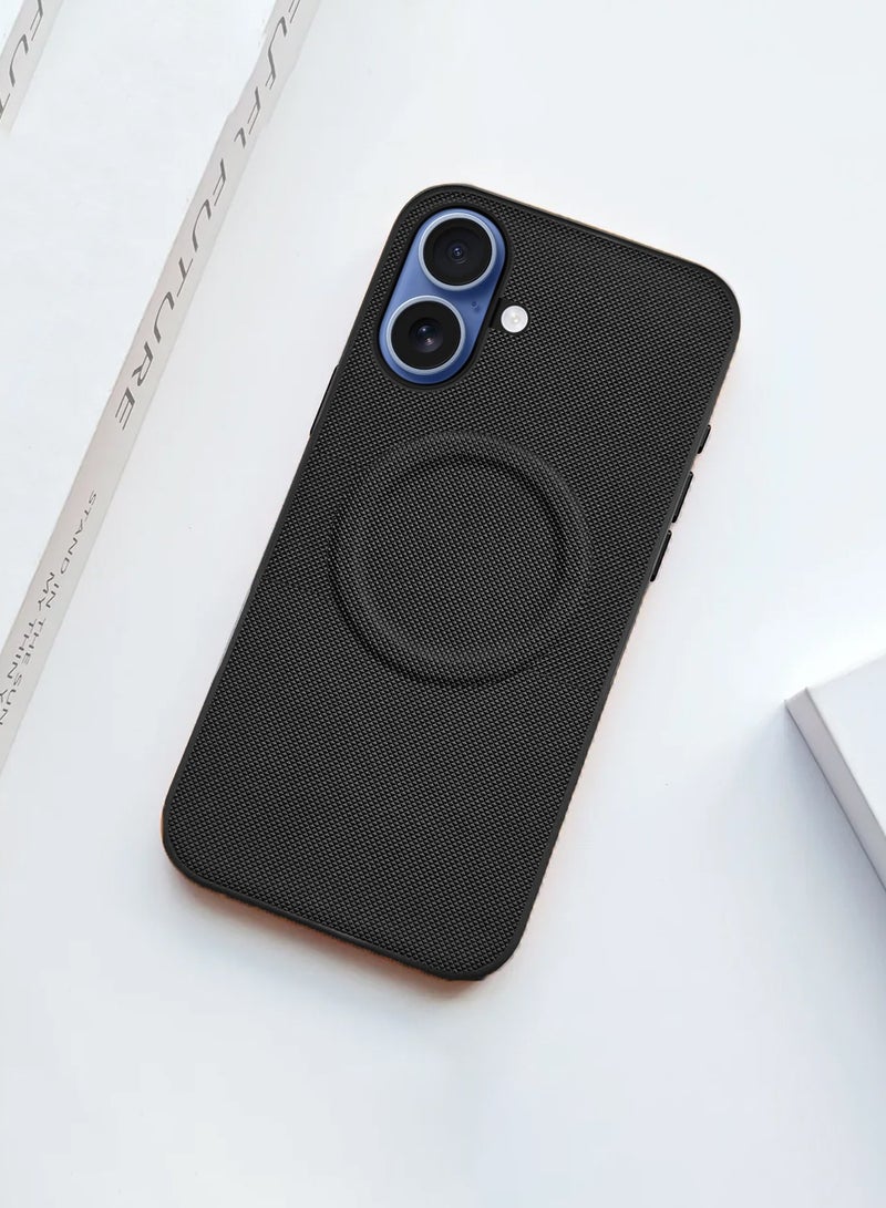 Wtech Apple iPhone 17 5G 2025 Luxury High Quality Magnetic Silicone Sides Case Cover (MCRPSN) - Black - Image 3