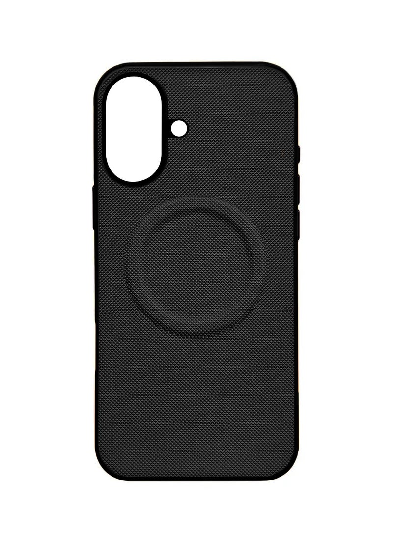 Wtech Apple iPhone 17 5G 2025 Luxury High Quality Magnetic Silicone Sides Case Cover (MCRPSN) - Black - Image 2