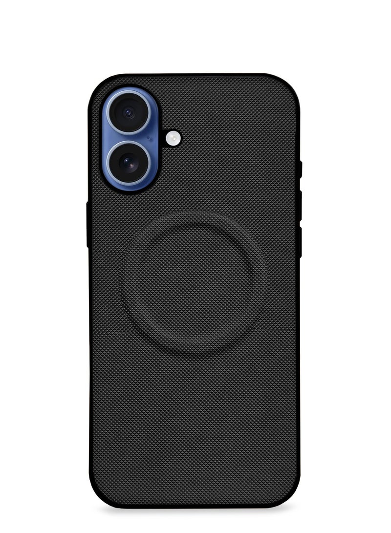 Wtech Apple iPhone 17 5G 2025 Luxury High Quality Magnetic Silicone Sides Case Cover (MCRPSN) - Black - Image 5