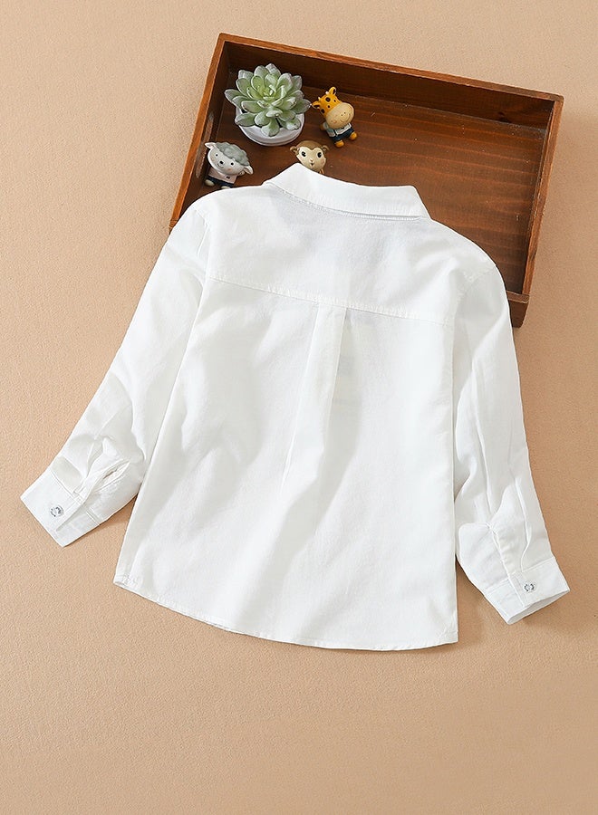 KUYEEBEAR Boys Long Sleeve Preppy Blouse Casual Shirt for Everyday Wear School Uniform or Outdoor Activities - Image 2