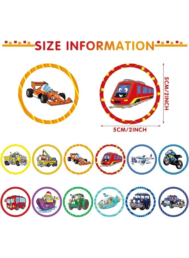 Eersida 120 Pcs Toilet Targets for Potty Training Boy Pee Tinkle Target Travel Potties Flushable Car Animal Potty Training Sticker You Pee on Toilet Aiming Target for Toddler Boy(Transportation Style) - Image 2