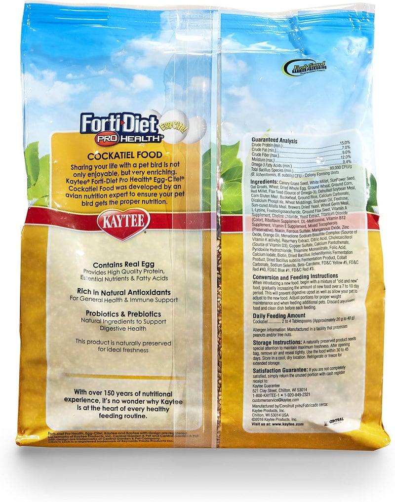 Kaytee Forti Diet Egg-cite Bird Cockatoo, 2.3 kg Bag - Image 2